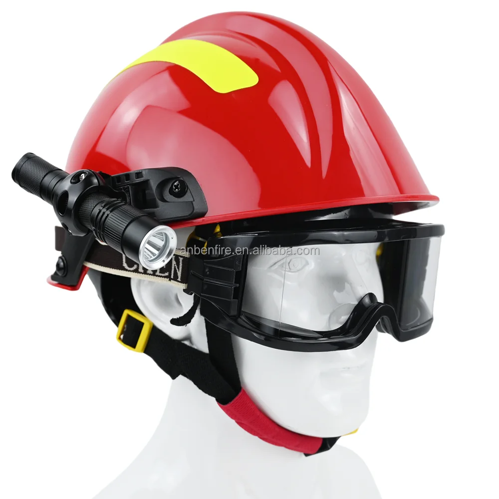 ANBEN消防救助ヘルメットEN標準MSA F2耐炎性PCレッドカラー安全