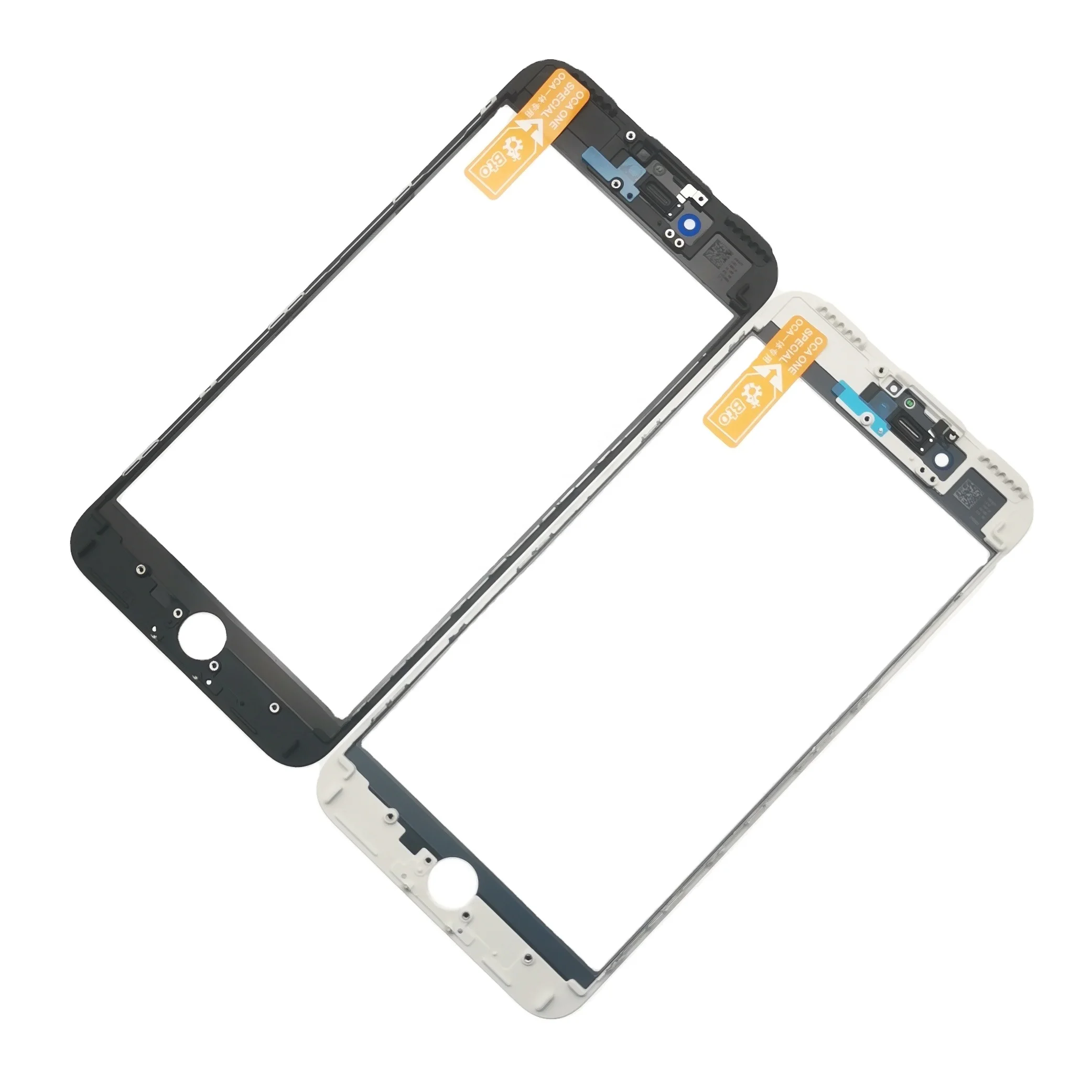 LCD Touch Screen Refurbishing Assembly Repair Replacement Parts of 3 in 1 Glass with OCA and Frame for iPhone 7g 7plus 8g 8Plus