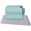 Apply green paint to door and window gaps.