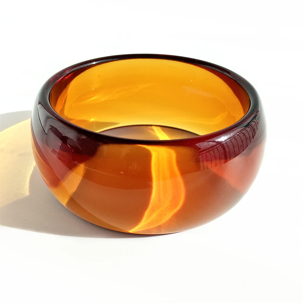 UJBOX Wide Chunky Acrylic Bracelets for Women Colorful Plastic Wrist Jewelry Accessories aperçu 22