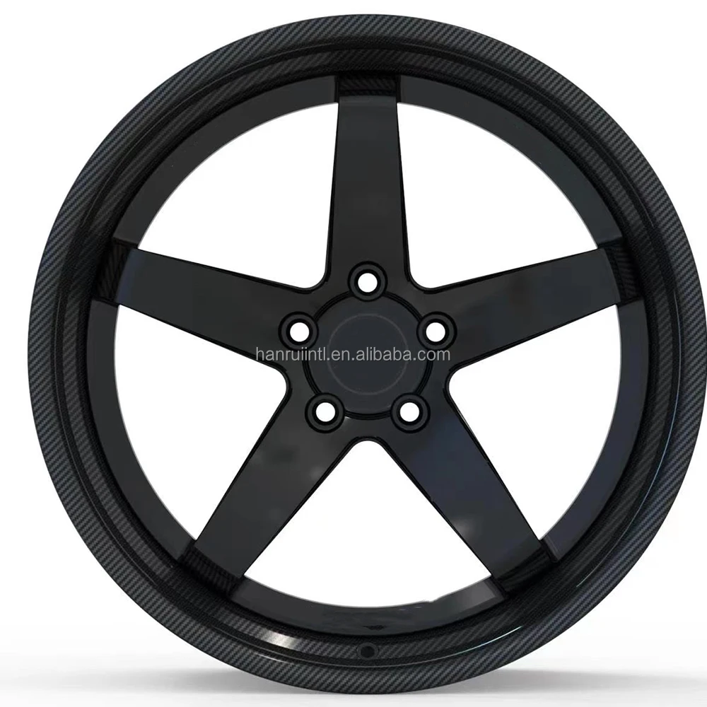 Carbon Fiber Concave 2pc Wheels Carbon Fibre Wheel Hub 5x114.3