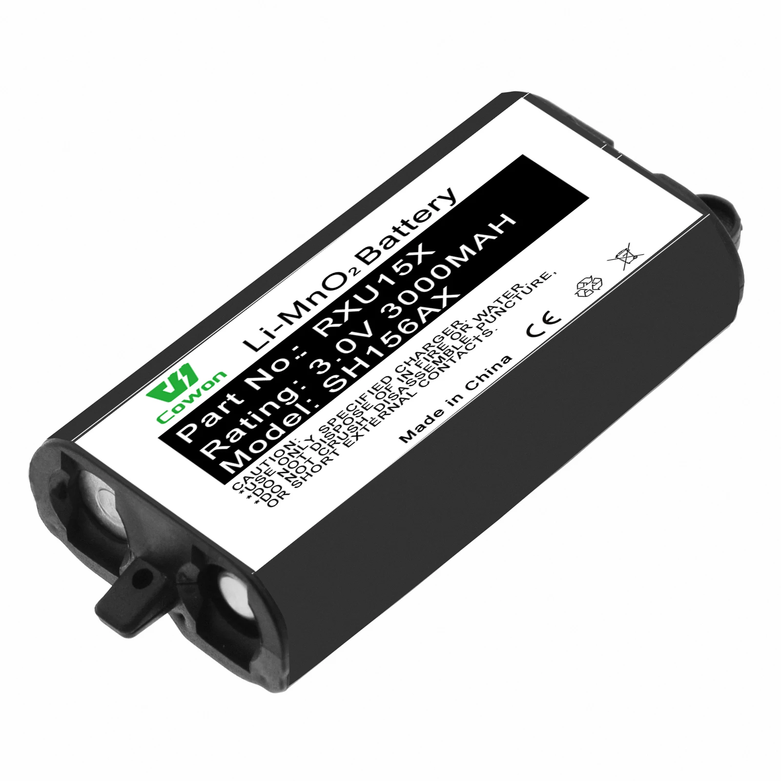 3.0V 3000mAh 9.0Wh RXU15X SH156AX Li-MnO2 Battery for Alarm System