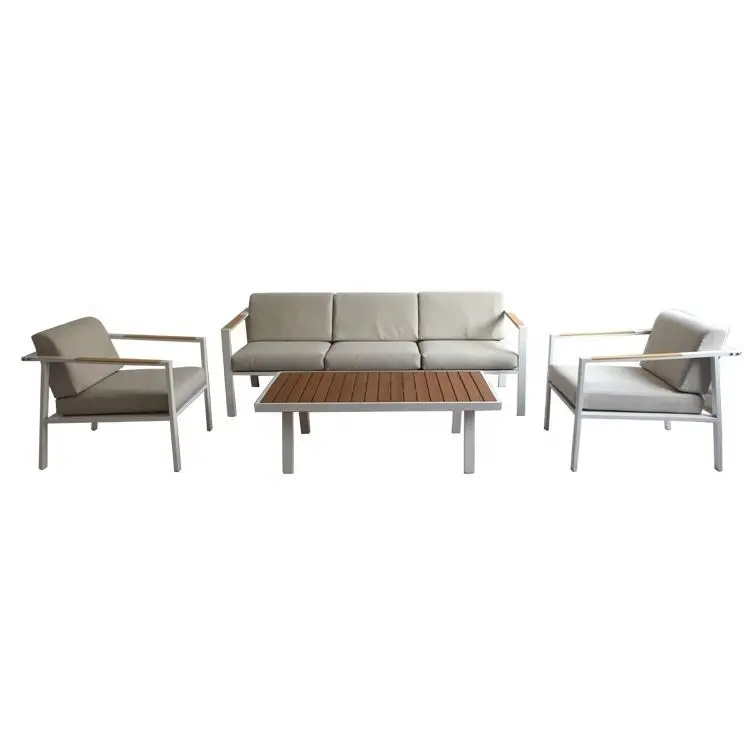 Gusseiserne Outdoor-Gartenmöbel aus Aluminium, Gartenterrassenmöbel aus Aluminium