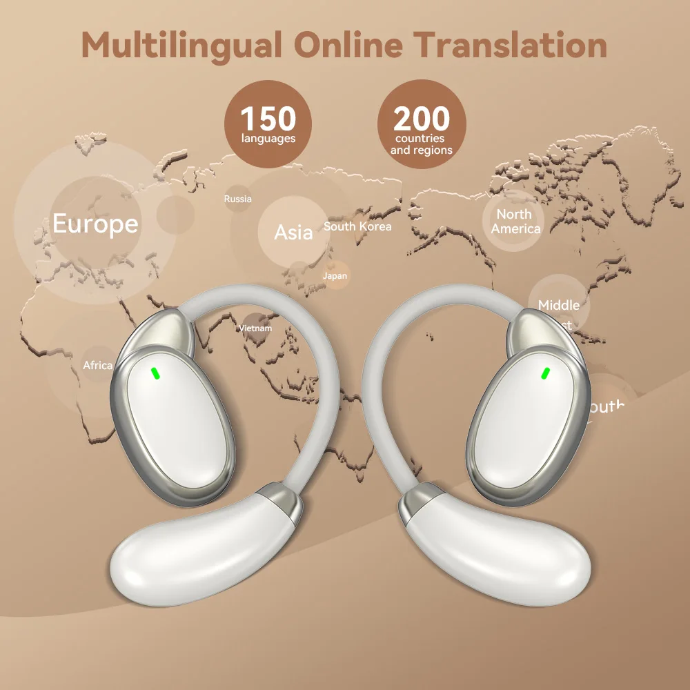 VORMOR V18 VTrans 翻訳ワイヤレスイヤフォン Vormor V18 Translator Earphones 150 Languages Two-way