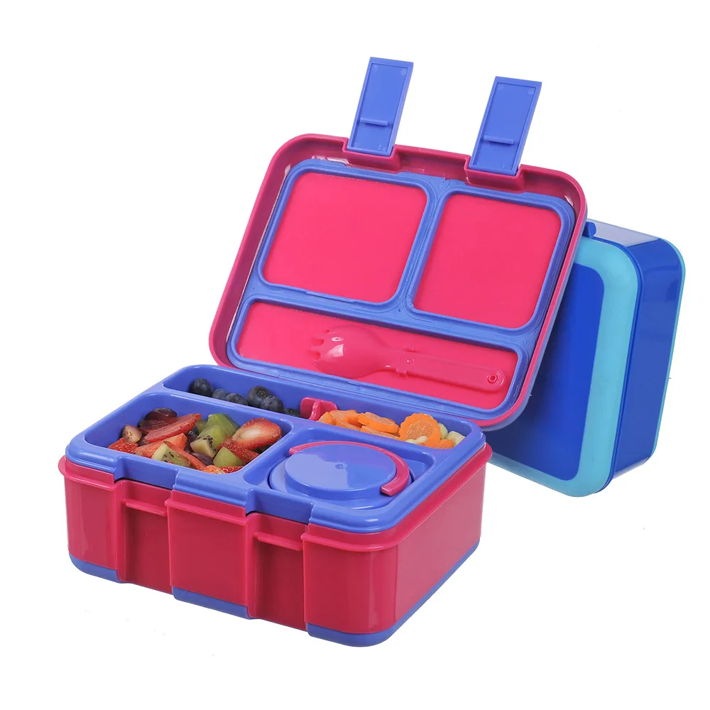 New BPA Free Kids Plastic Compartment Microwavable Reusable Ice Pack for Bento Style Lunch Food Box Container