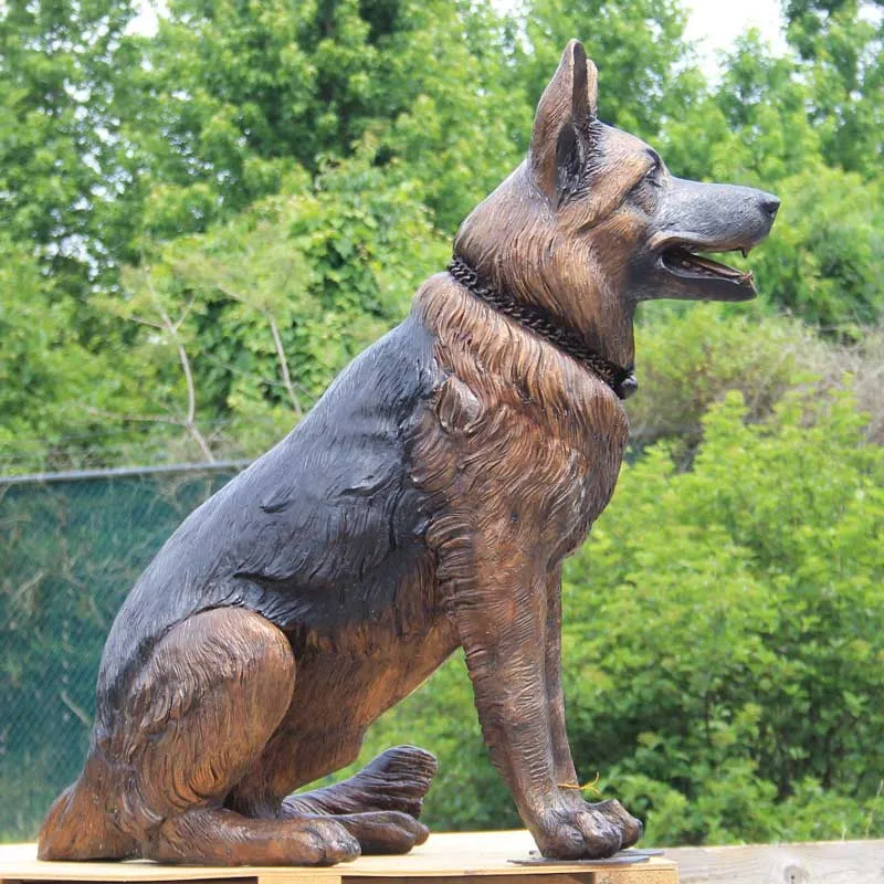 Life Size Bronze German Shepherd Military Dog Memorial Statue Brass Sculpture Buy Bronze Dog