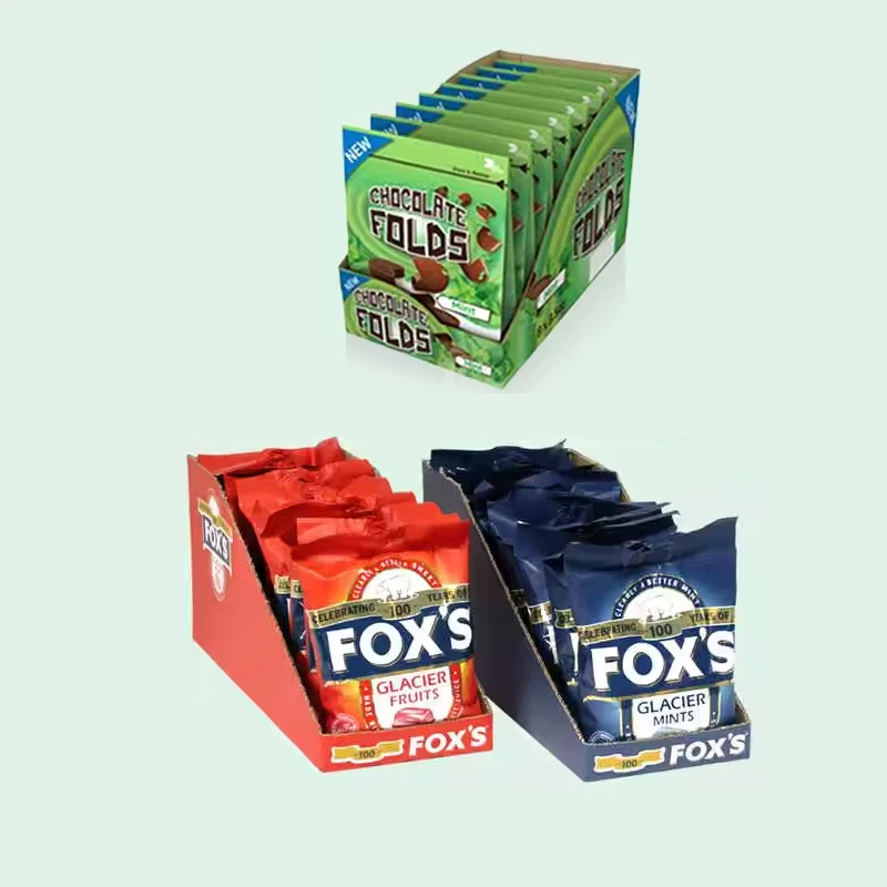 Holidaypac Custom Supermarket  Retail Display Packaging Cardboard Pdq Display Box Biscuits Display Shelf Ready Tray