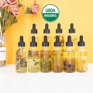 Various Body Skin Face Massage Organic Dried Lavender Flowers Rose Face Oil