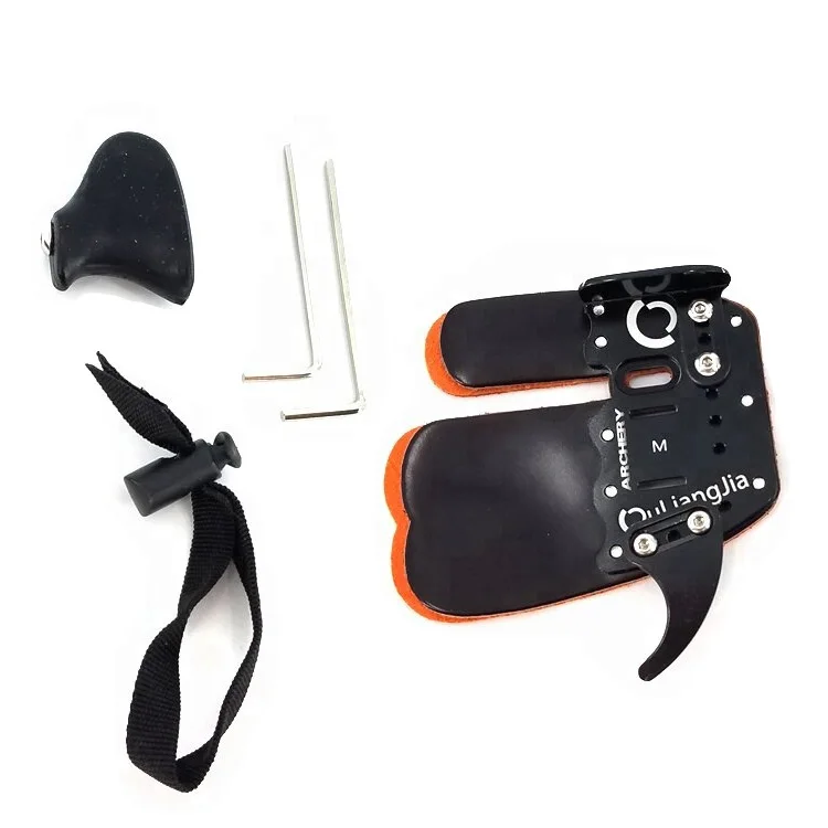 Простая кожаная защитная накладка на палец для стрельбы из лука