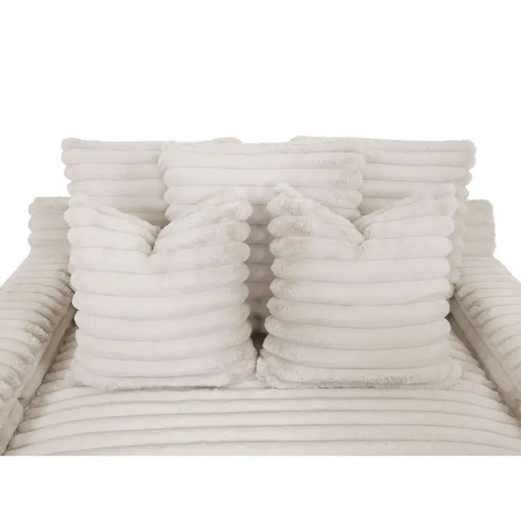 ATUNUS Thick Striped Corduroy Modular Sectional