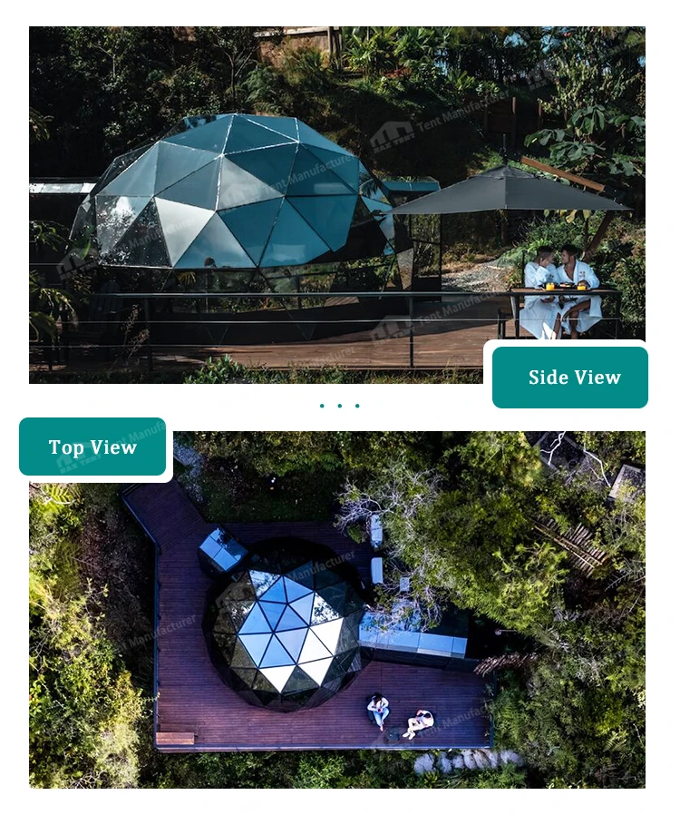 Dome Setup Geodesic Glass Dome Tent Kit for Luxury Glamping Resorts - Durable ...