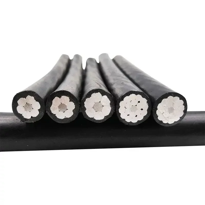 Overhead Twisted Aluminum Aerial ABC Cable ASCR Conductor/AAC / AAAC / ACCC ABC Aerial Bundled Electrical Cable