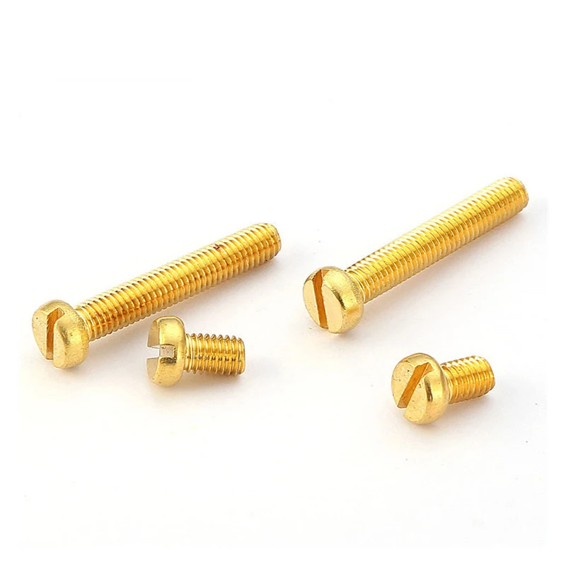 Customized Brass Machine Bolt Metric Thread Machine Bolt