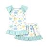 Estampado de Nubes, Sol y Arcoíris
