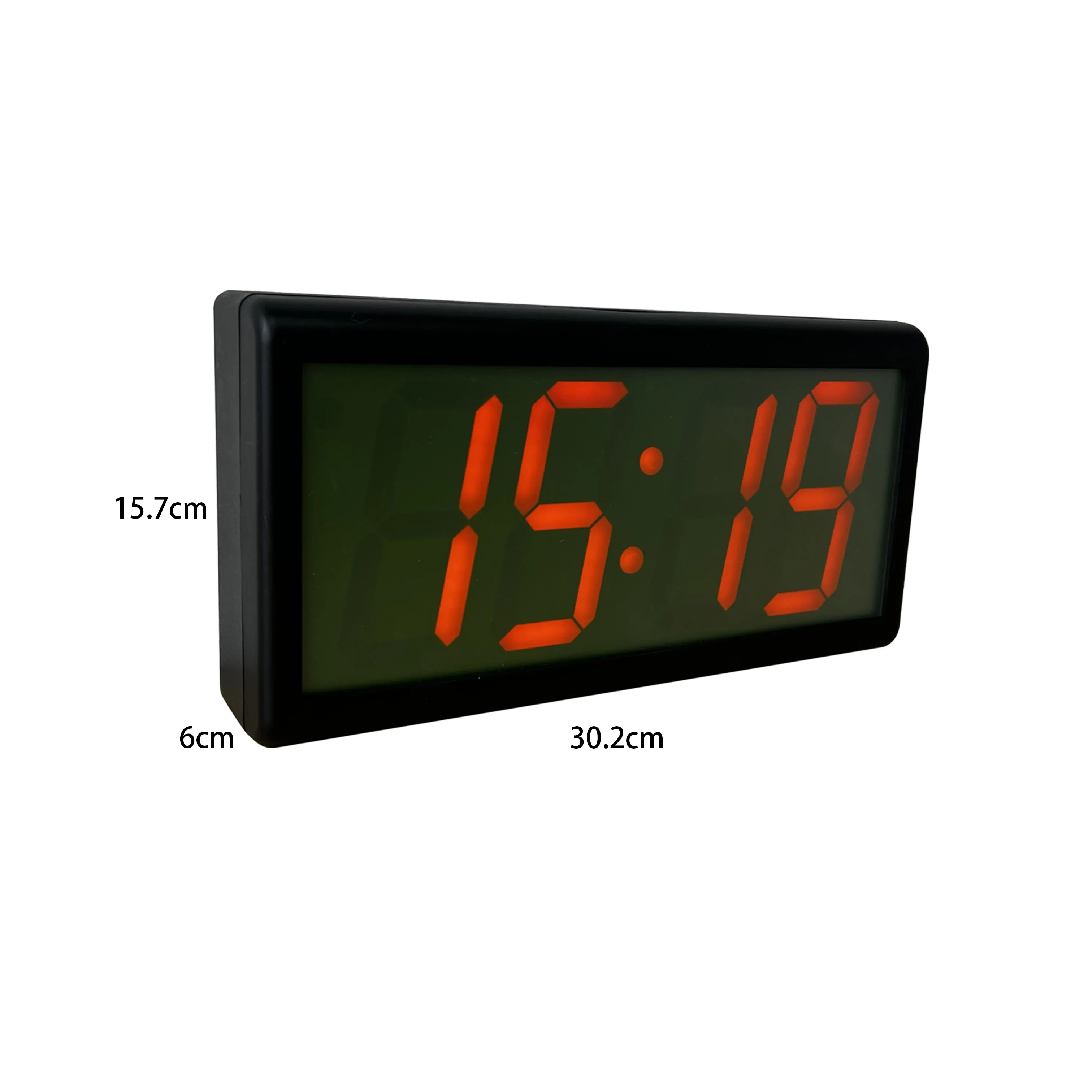 4" 4 Digit NTP PoE Clock for School, Network Time Server Synchronized, Automatic DST Reset, Plastic Casing