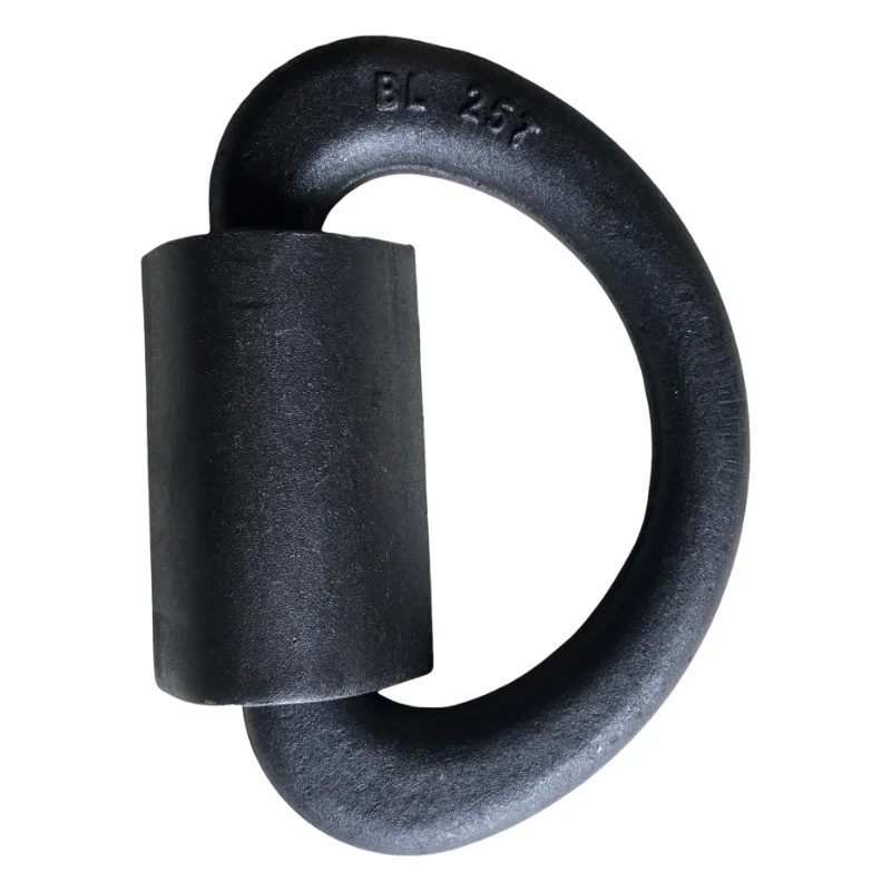Heavy Duty 36 Ton Shipping D Ring Container Lashing Ring Cast and Forged in Carbon Steel Galvanized Finish Packed in Carton