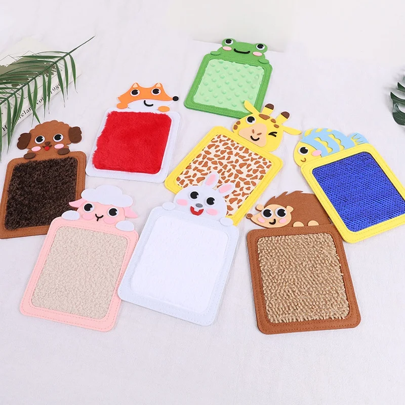 Educational Montessori Sensory Toys Tactile Learning Sensory Mats With Animals for Autistic Children