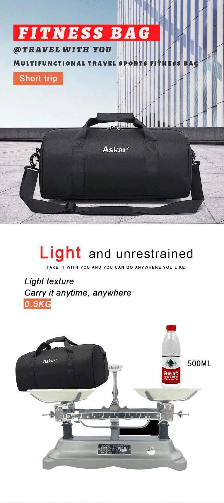 trip machine duffel bolsa