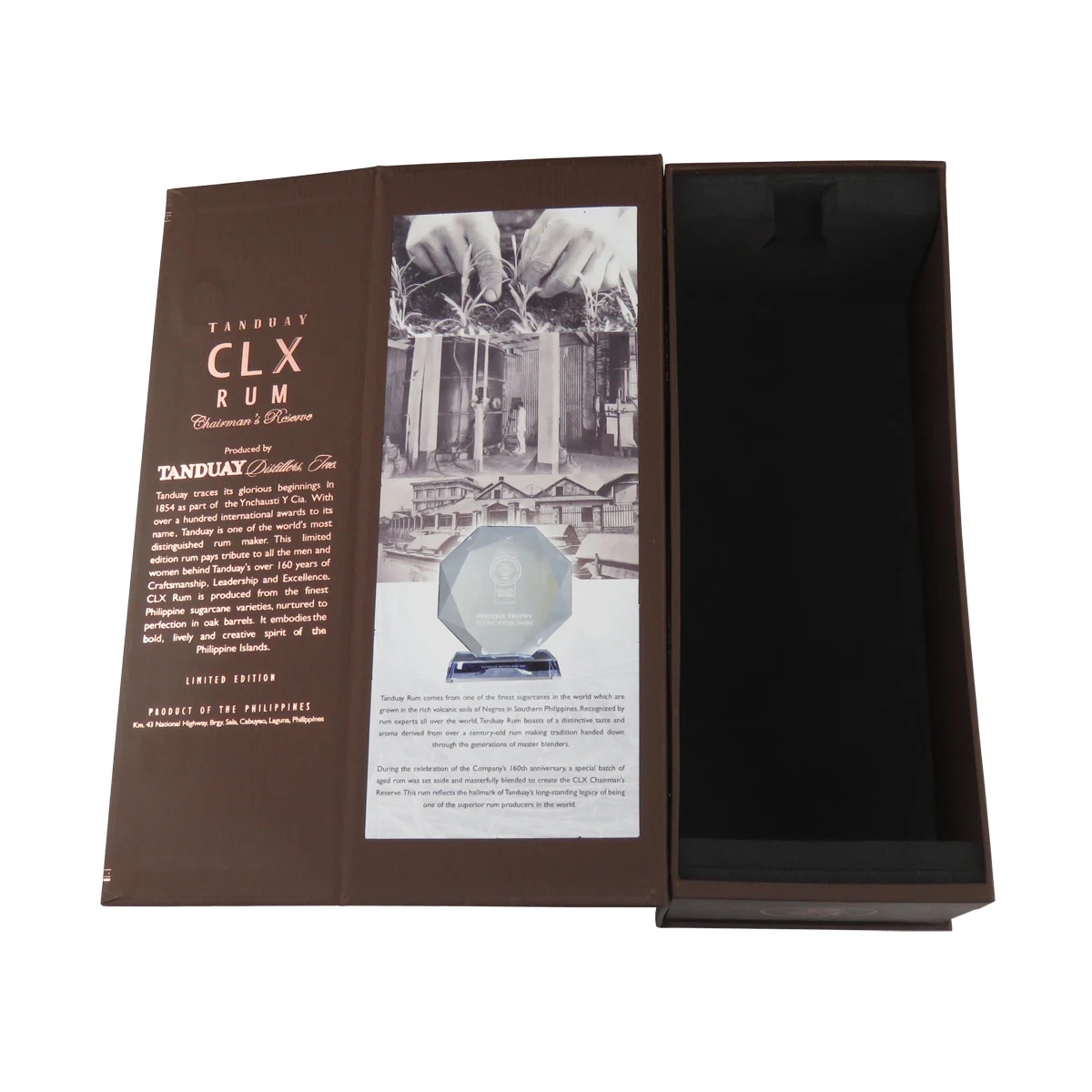 Unique Whiskey Gift Box Set Custom Magnetic Closure Sparkling Wine Glasses Box for Sale
