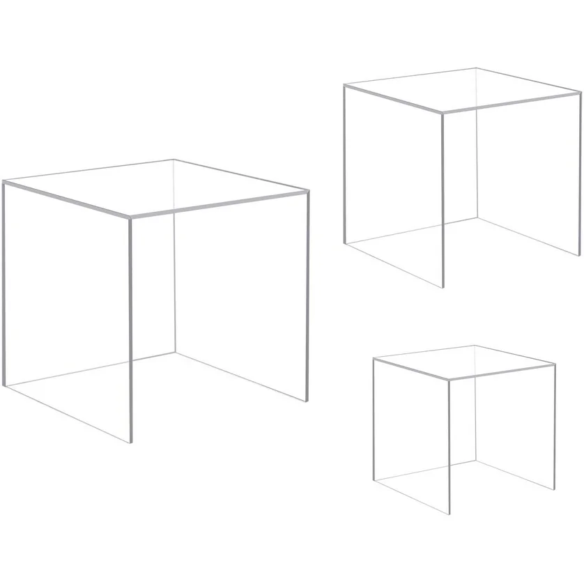 Square Acrylic Box Candy Favor Cube Customize Mold Injectioned Acrylic