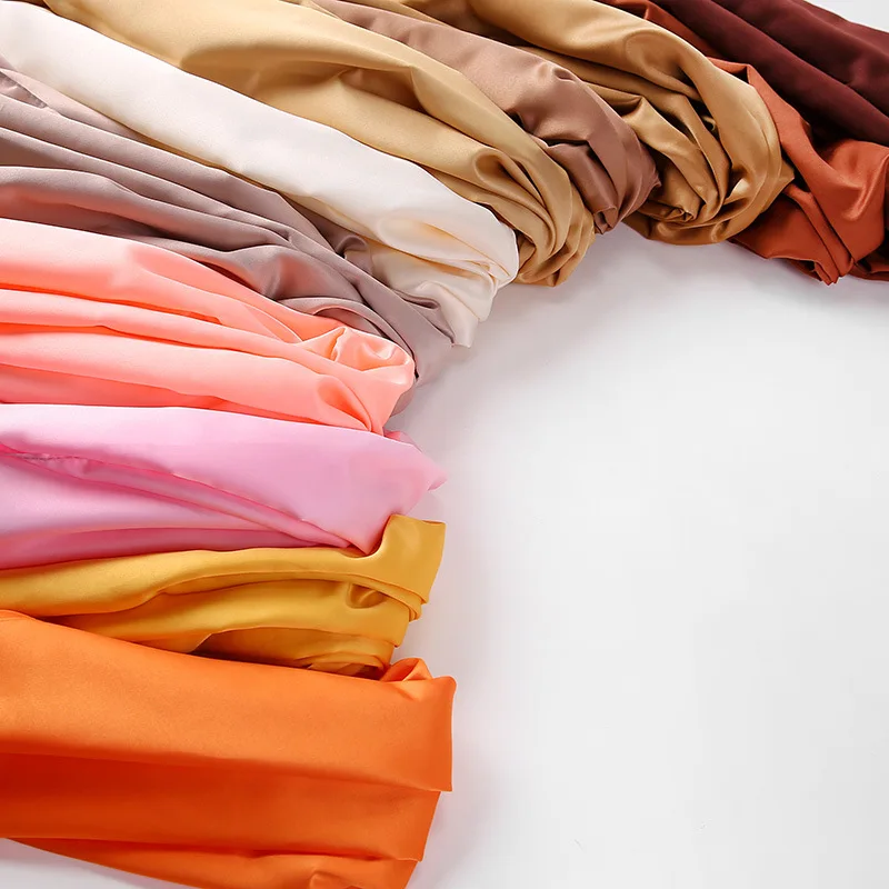 2021 Cheap Head Scarves Custom Scarf Silk   Breathable Muslim Hijab 2021 Solid Colored Somali Kenya Soft Material Big Scarves