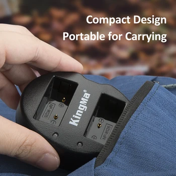 KingMa-NP-W126S NPW126 Battery Dual USB Charger Kit for Fujifilm X100V X100F X-H1 X-Pro3 2 X-T3 T2 T30 S10 T200 T100 X-E3 X-A7 product image