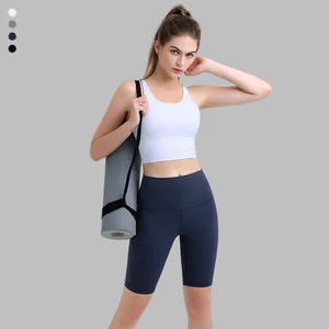 Conjuntos De Yoga High Quality Custom Yoga Bra Shock Absorption Removable Pads Backless Fitness Women Sports Bra Yoga Shorts Set