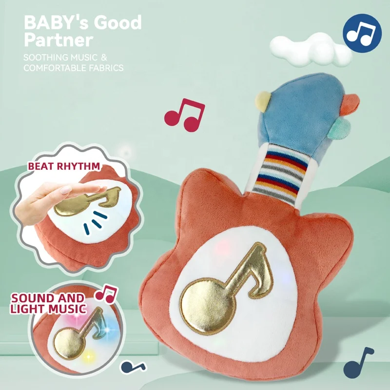 Samtoy Interactive Baby Soft Hand Beat Drum Guitar Stuffed Animal