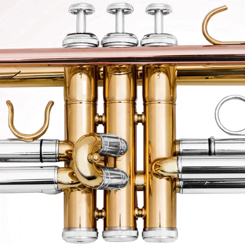 Aiersi Brands Profesional Trumpet Musical Instruments Gold Lacquer