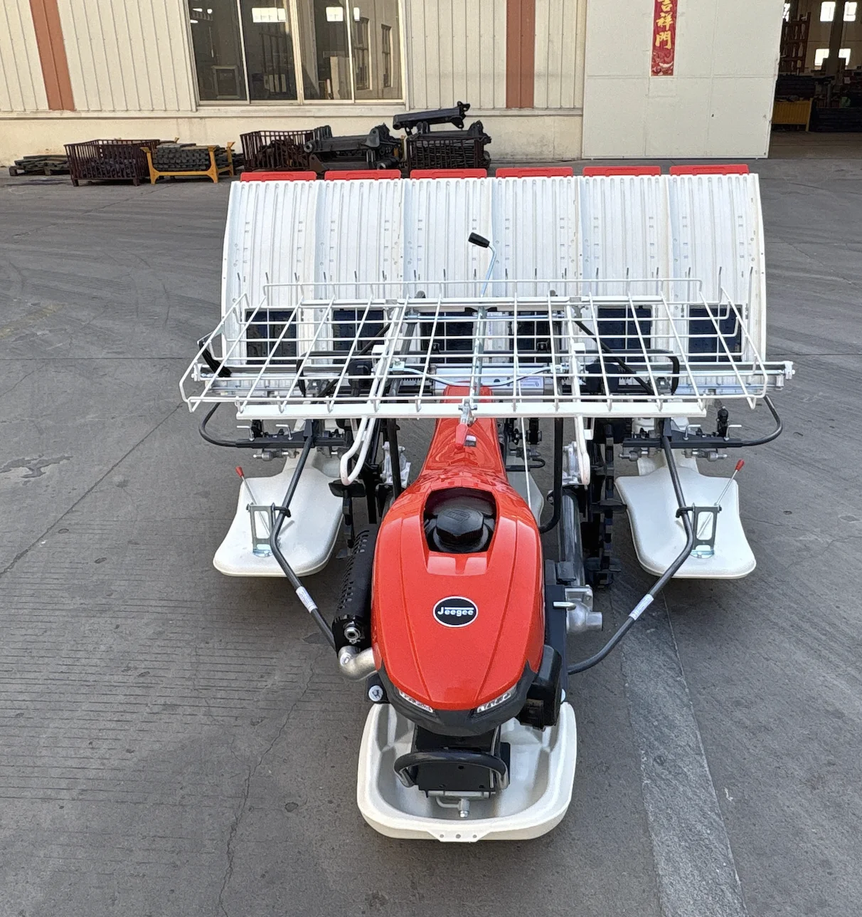 Jeegee  High Speed Walking Type 6 Rows Walk Manual Seedling Transplanter