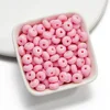 Acrylic flat beads - pink