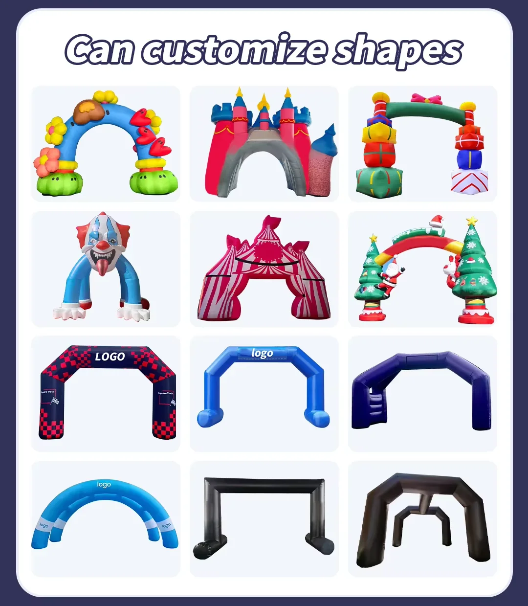 Gate Race Display Sport Custom Printed Logo Inflatable Tent