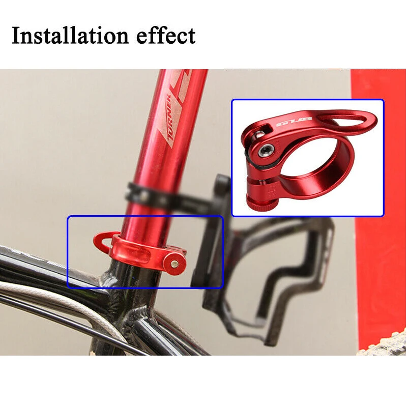 34.9mm Aluminum Seat Post Clamp - Quick Release For MTB & Road Bikes