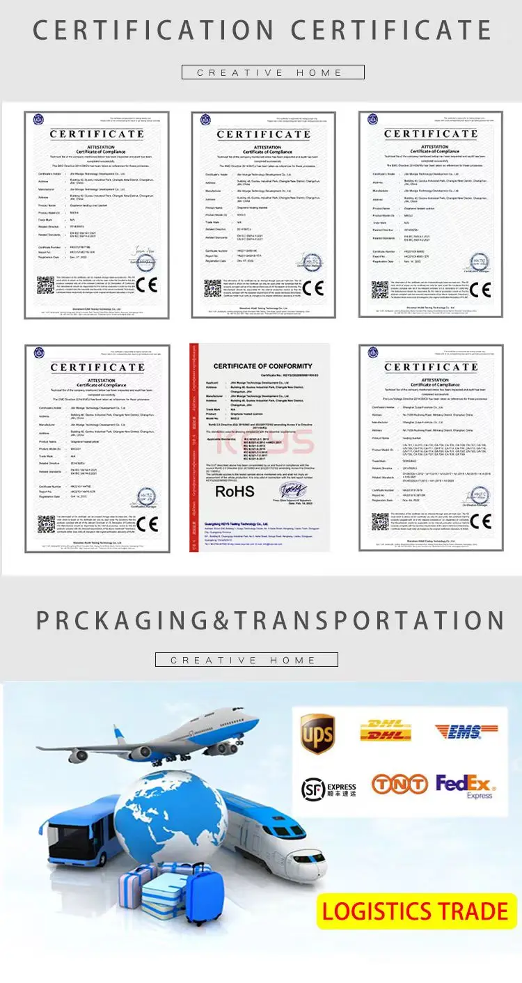 Graphene Flame Retardant Electric Big Heat Throw Pillows Winter Throw