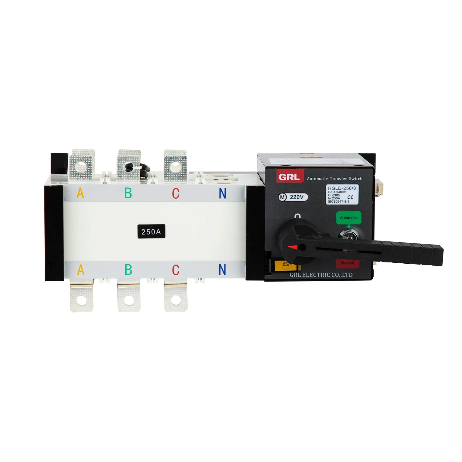 ATS Generator Controller with Auto Switch 4P 200A 630A 1200A Change Over PC & CB Type