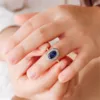 Real solid 10Kgold lab gemstone ring