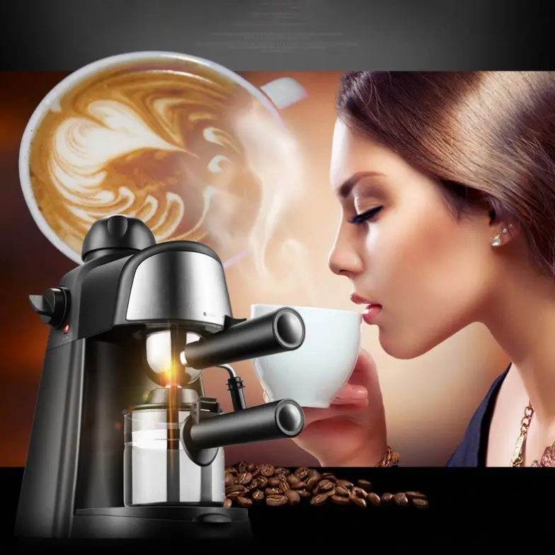 Máquina de café expreso semiautomática, cafetera italiana con espuma de  leche, prensa de bomba de 1450W