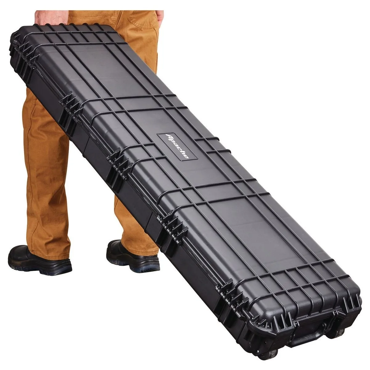 Vente en gros Boîte de transport étanche avec mousse amovible Pick Pluck Valise tactique IP67 à coque rigide longue avec roues