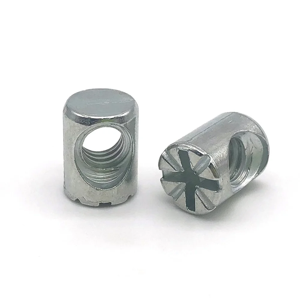 Fastener Hot Dip Galvanized heavy duty m6 m8 m10 m12 furniture connector bolts sleeve barrel nut