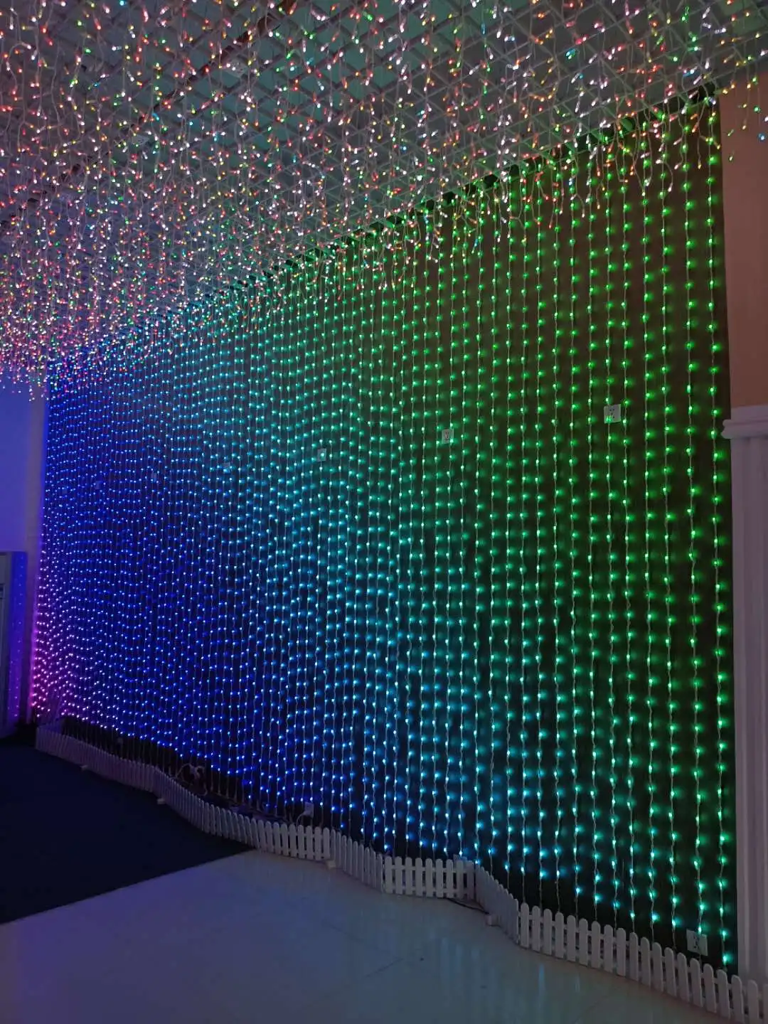DIY DMX 512 Animated RGB Programable Curtain Light Led Smart Christmas Lights