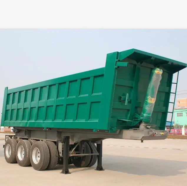 sinotruk 24 cbm 3 axle dump truck semi trailer