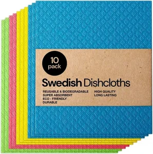 BCS Reusable Swedish Dishcloth Microfiber Cotton Dish Sponge Cloth for Kitchen Cleaning and Drying OEM ODM Available