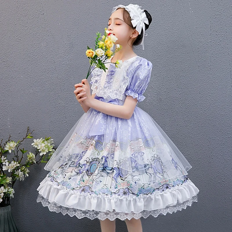 Japanese Haruku Women Princess Lolita Dress Summer Cute Kawaii Girls Dresses