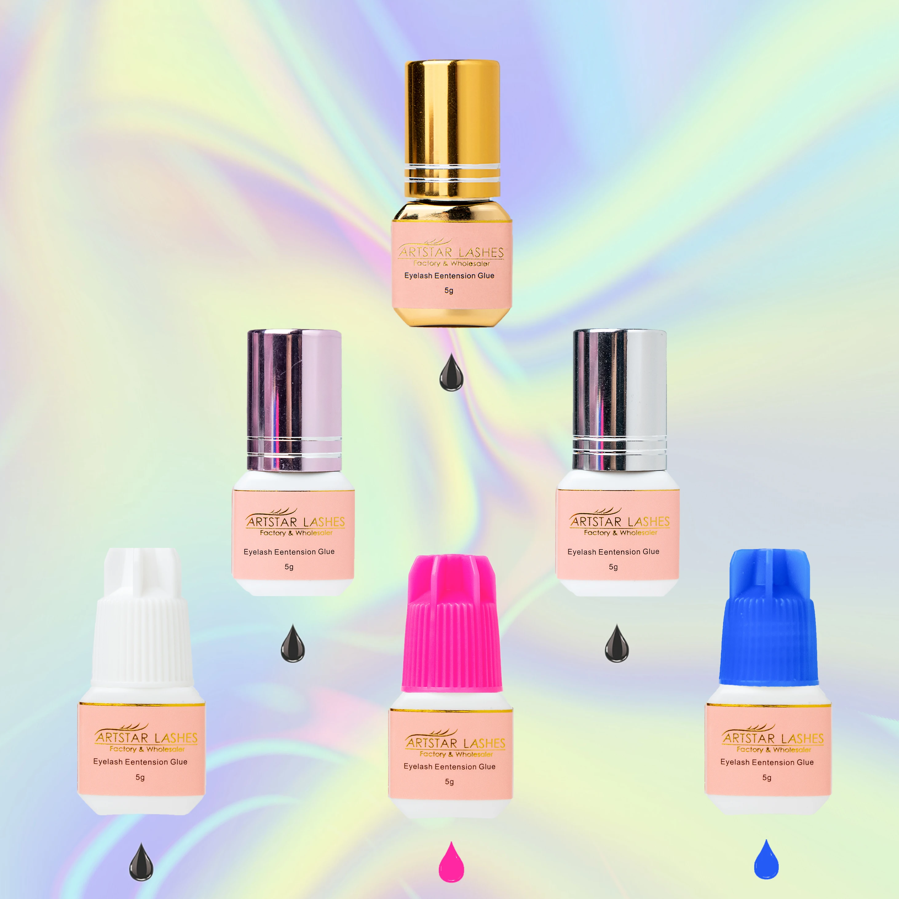 Latex Free Adhesive Eyelash Extension Glue Korean Private Label Fast