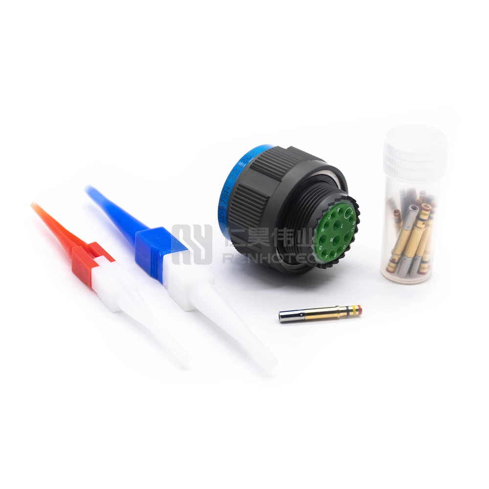 39ぷーちん 　2点Dignite colleir 定価1.7万　ライン D38999 Connector Glenair 12 Position Circular Connector Plug