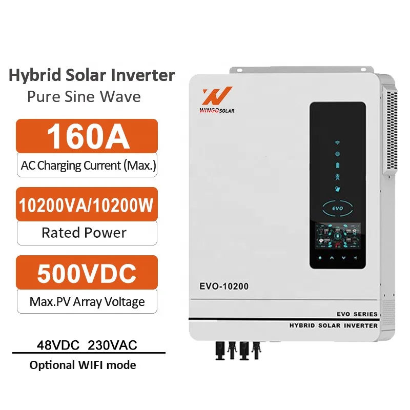 Wingo Solar Hybrid Inverter 6kw 8kw 10kw Energy Storage Inverter 48v