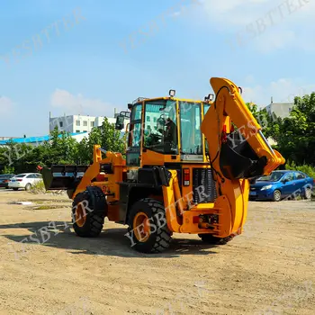 Retroexcavadora mini backhoe loader WZ30-25 construction machinery 2500kg backhoe excavator loader front wheel loader