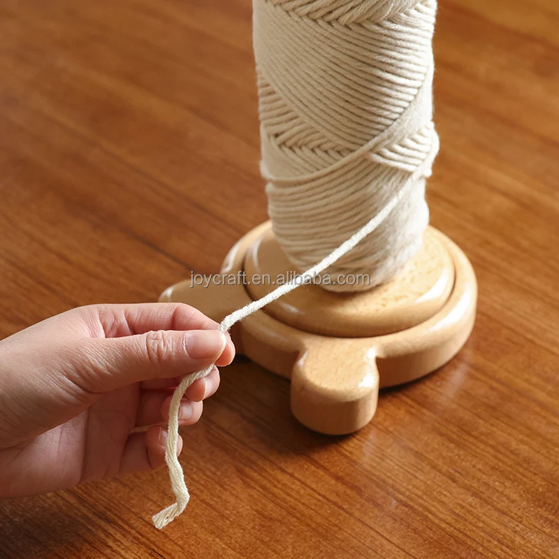Wooden Yarn Holder Dispenser For Crocheting Yarn Ball Holder For