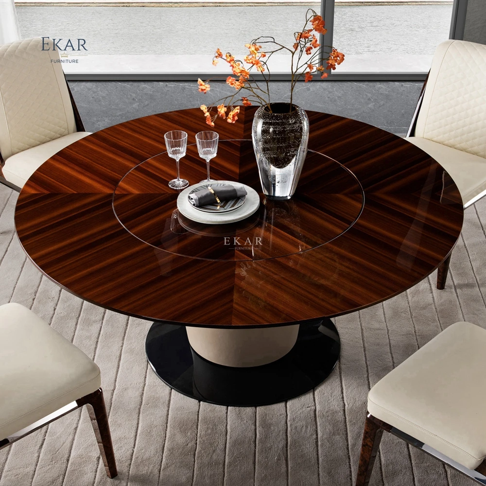 product rotating round dining table  functional and stylish dining furniture-66