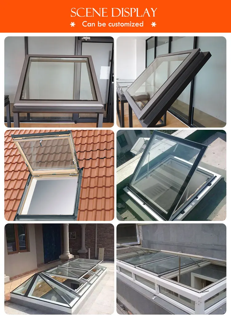 Pitched Aluminium Roof Windows Aluminum Skylight Awning Casement Metal